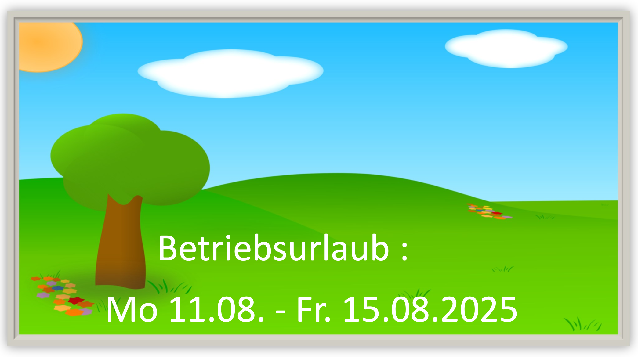 Betriebsurlaub 2025